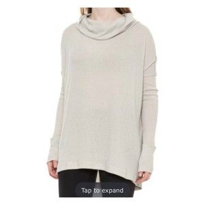 NWT Free People Juicy Long Sleeve Shirt Color Stone Cold White Small